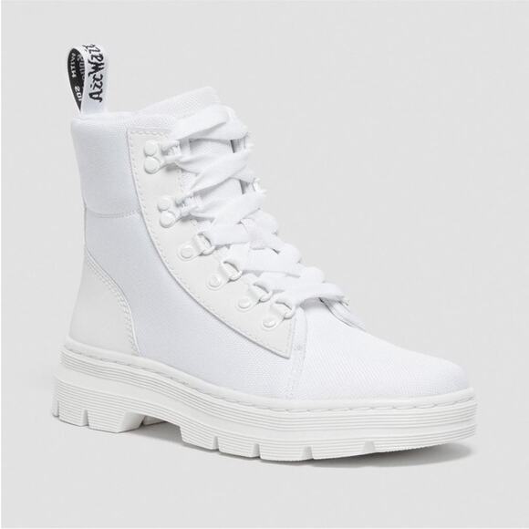 Dr. Martens AirWair White Ajax Boots - Women's Size 9 - Picture 1 of 10